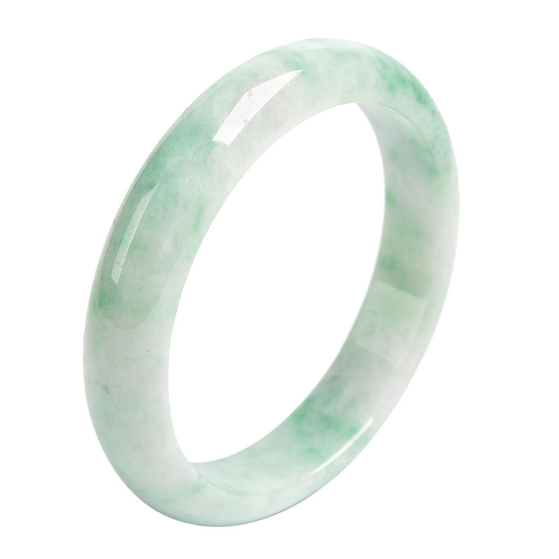 凤禧珠宝 翡翠飘阳绿玉石玉镯