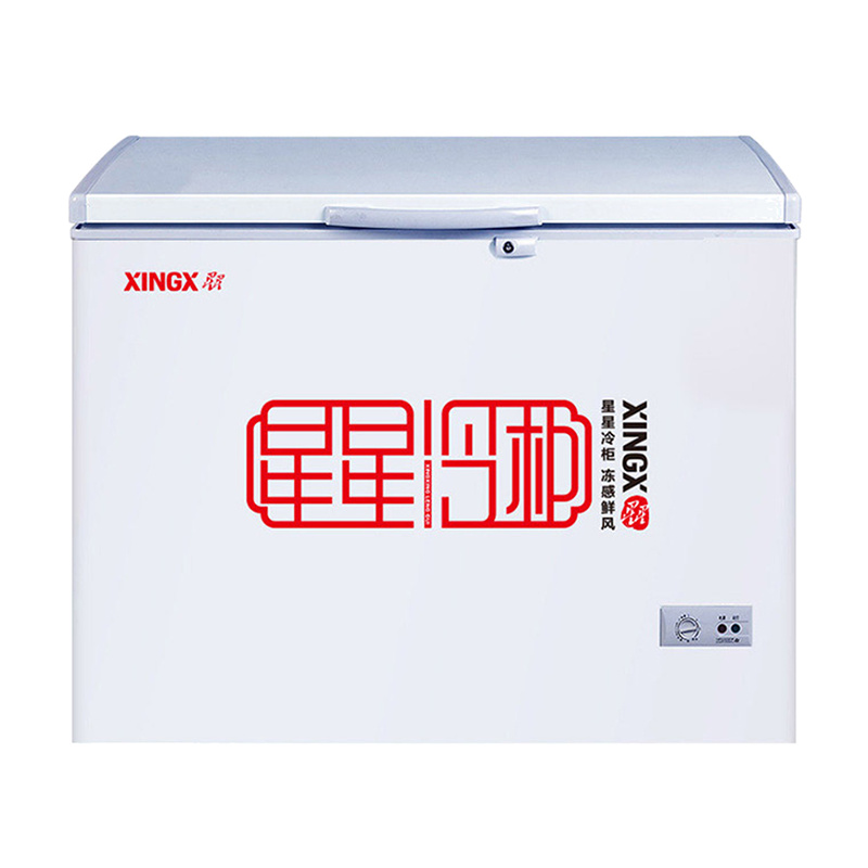 星星 单温单箱顶开门冰箱