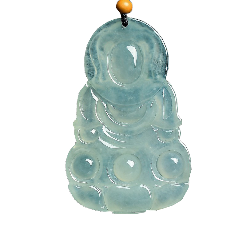 百博冰种翡翠观音吊坠