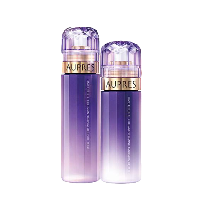 欧珀莱 时光锁胶原滋润水乳套装