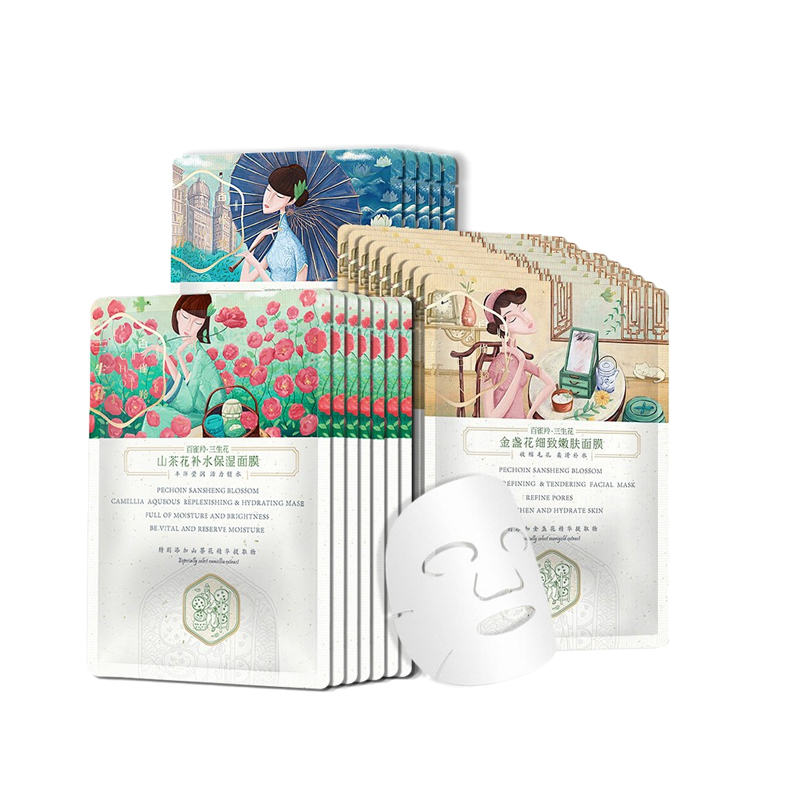 百雀羚 补水保湿 三生花面膜