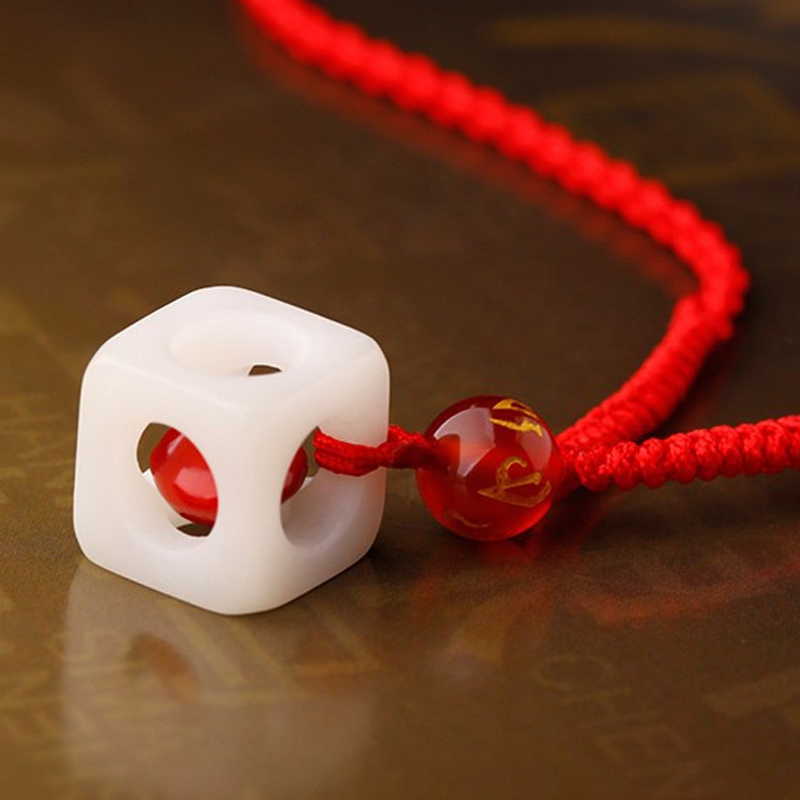 慈元阁 玲珑骰子安红豆手链