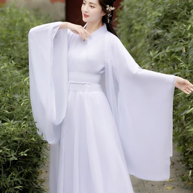 Ancient costume female Han dress Ru skirt fairy elegant fresh and elegant fairy air ancient style big wide sleeved Dance Dress Tao yibox