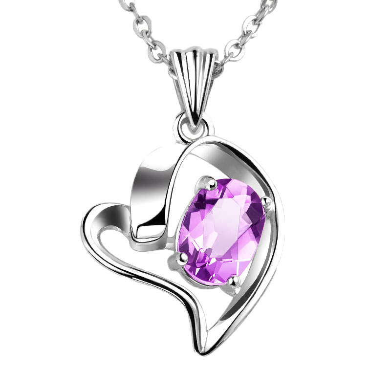 羽兰 纯银紫水晶吊坠
