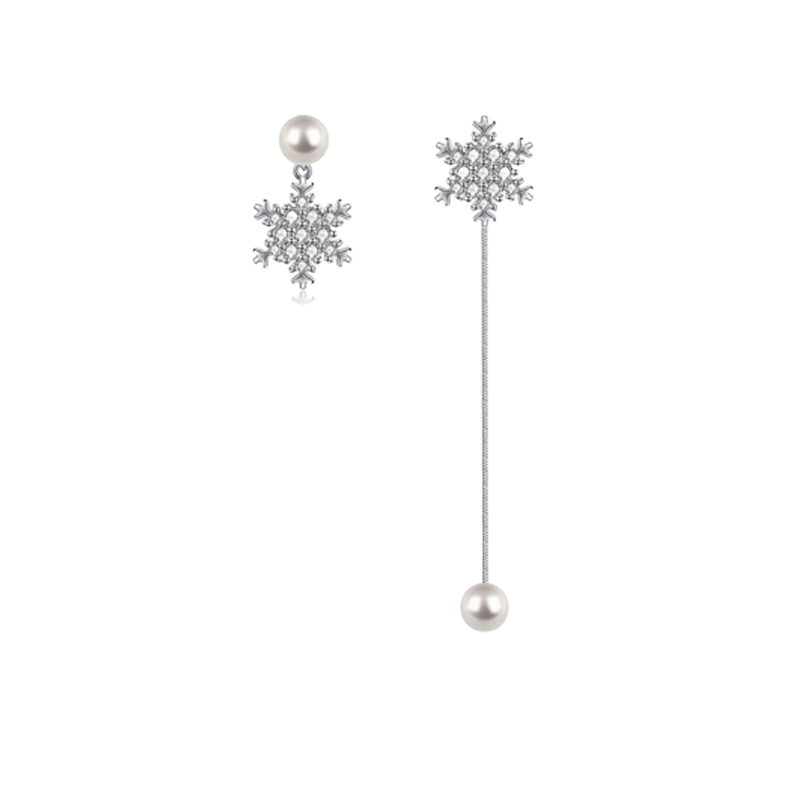 阿菲娜 雪花造型耳饰