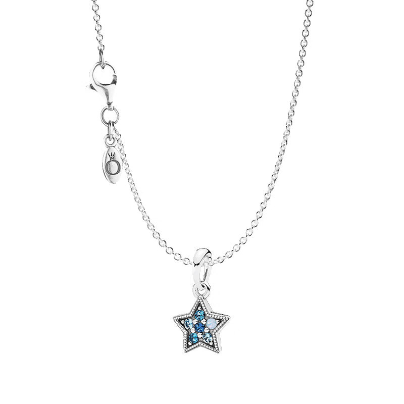潘多拉 蓝色星空项链