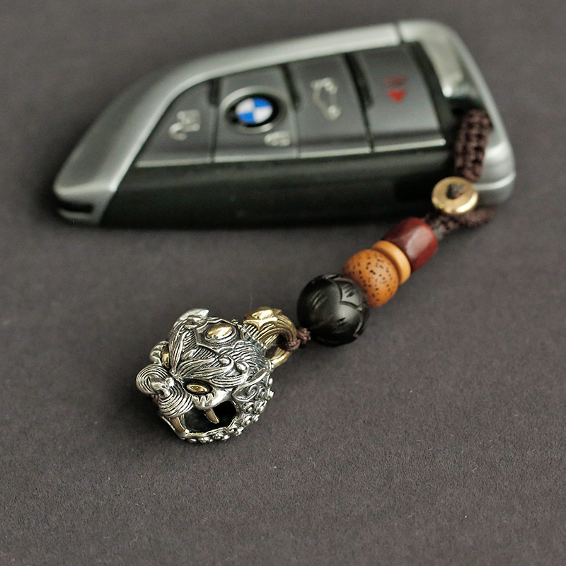 梵心 纯银貔貅汽车钥匙扣