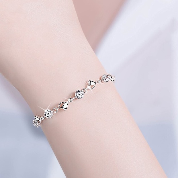 沉鱼落雁 不易变色纯银手链