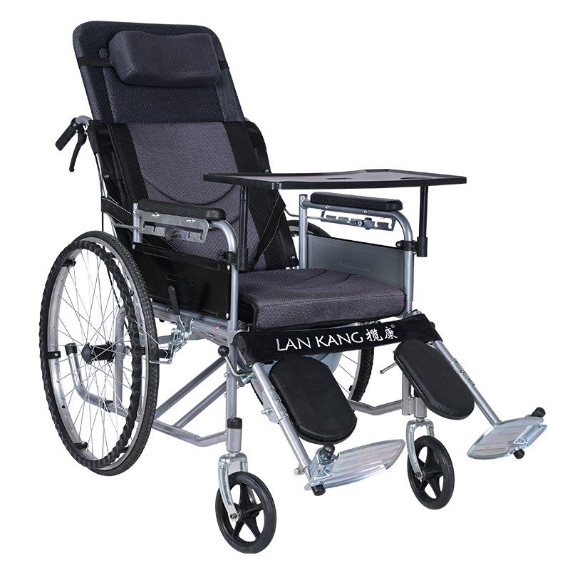 揽康 坐便便携 轮椅