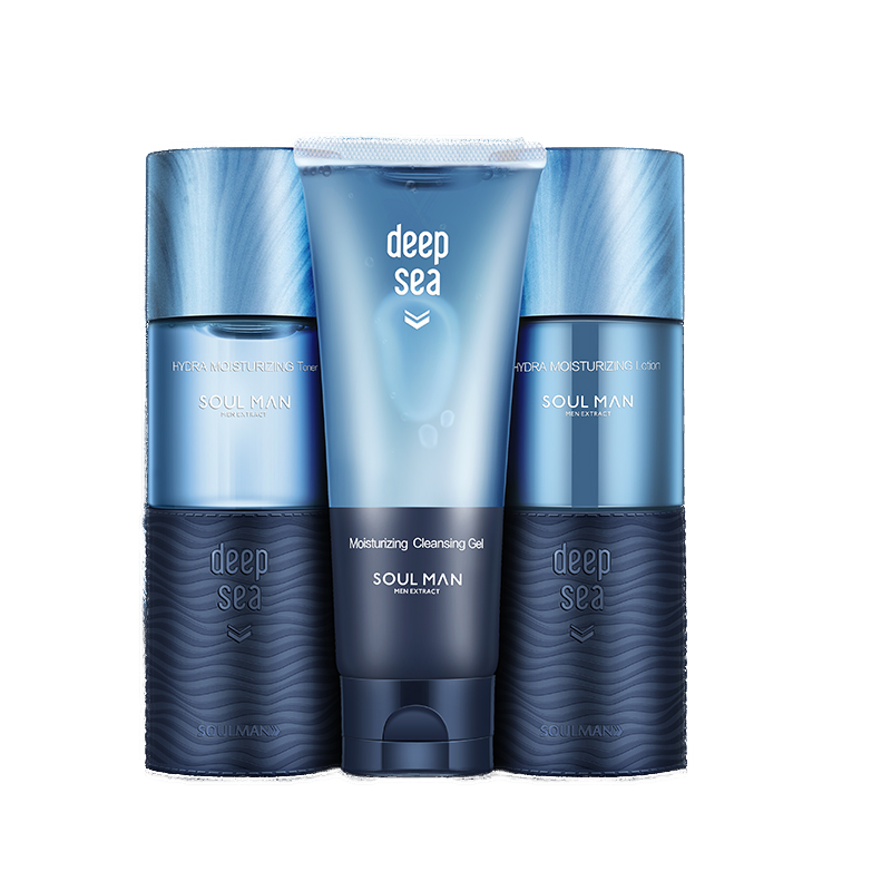 极男 清爽补水护肤套装