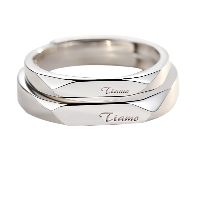 诺恋 棱面情侣戒指