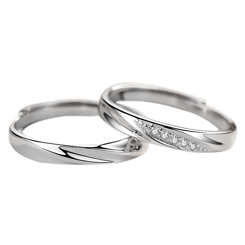 沉鱼落雁 日韩风情侣戒指