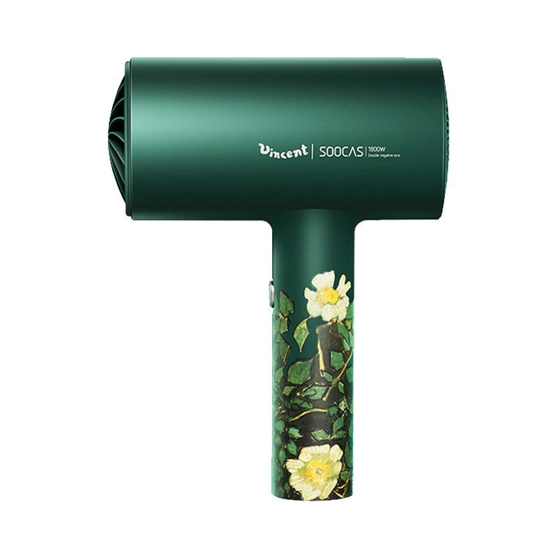 素士 速干梵高绿吹风机