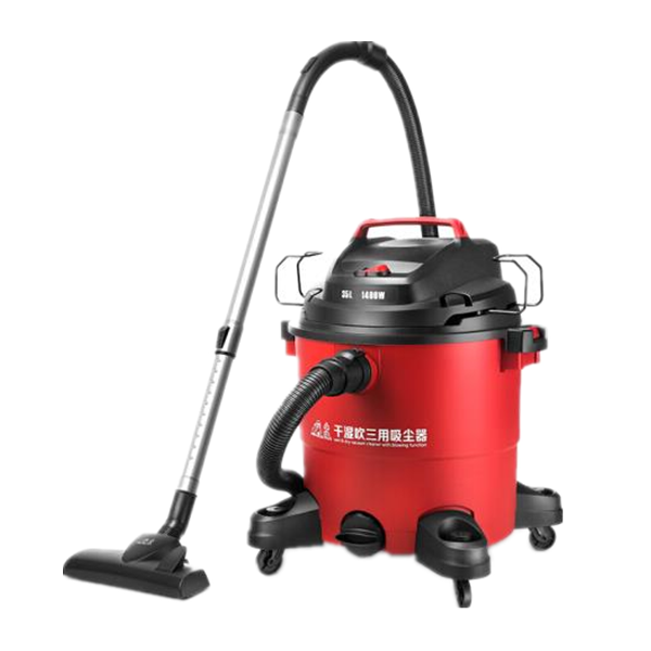 小狗干湿吹三用桶式吸尘器
