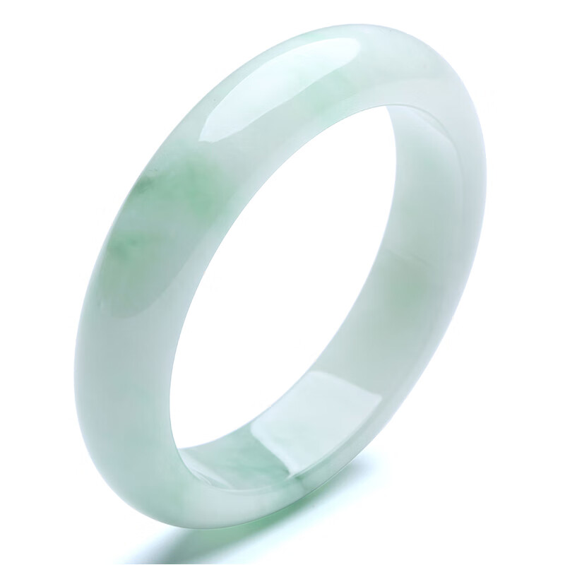 印象眸 飘绿翡翠宽边玉手镯