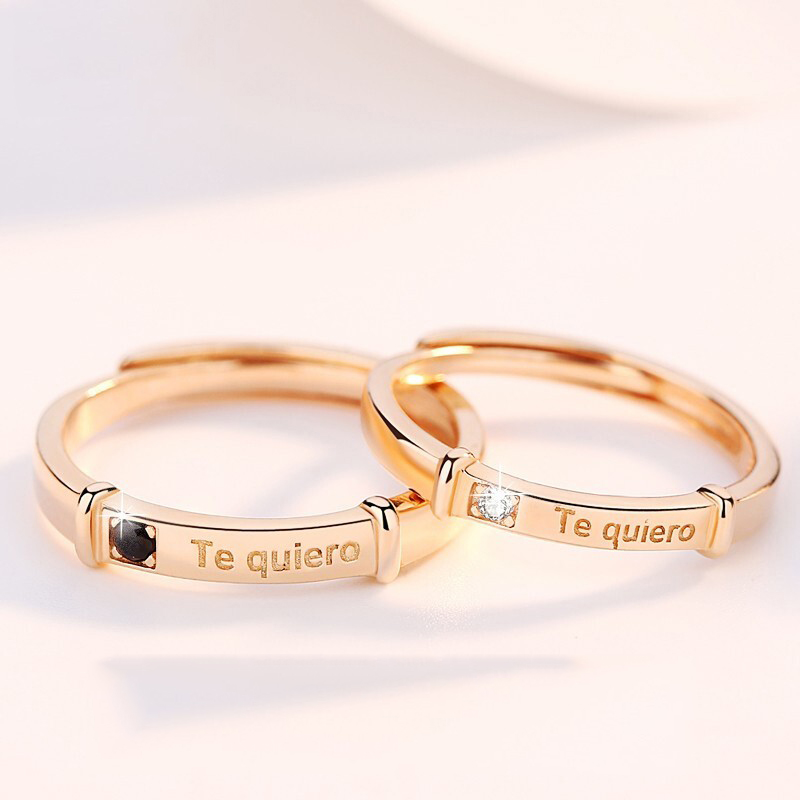 欧芙丽 18k玫瑰金对戒