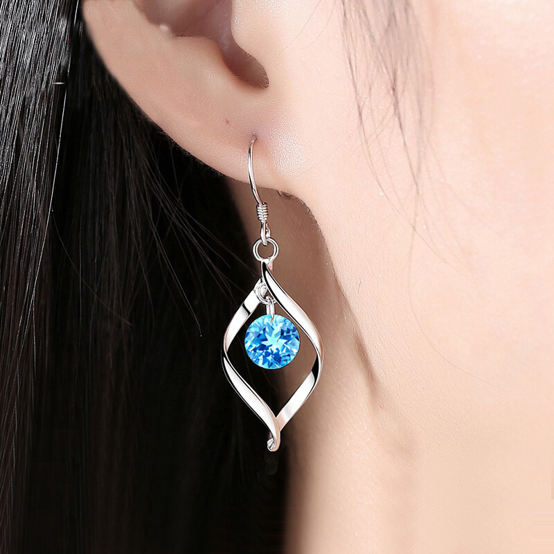 奢蒂显瘦托帕石耳环