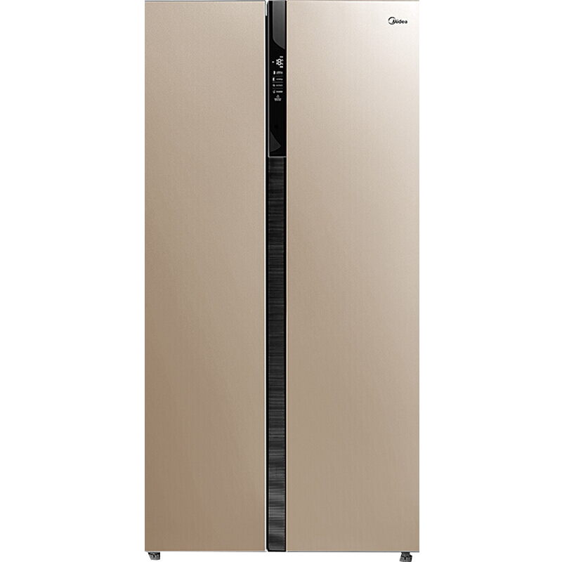 美的金属拉丝冰箱