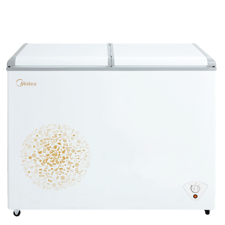 美的可移式蝶形门双温冰柜