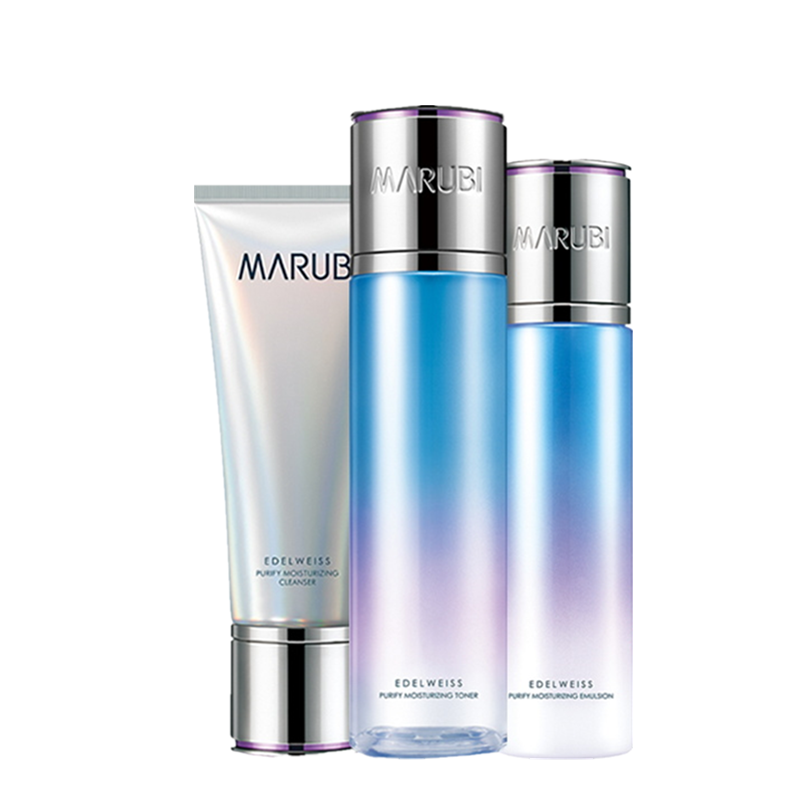 丸美 雪绒花纯净补水保湿套装