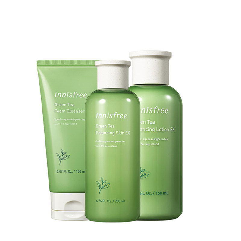 悦诗风吟 绿茶精萃保湿水乳套装