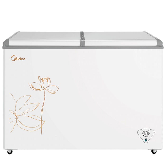 美的万向大脚轮双温冰柜