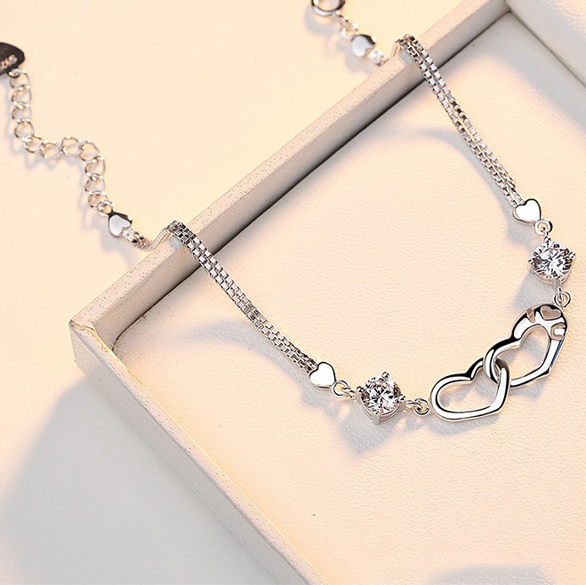 银千惠 情侣银手链