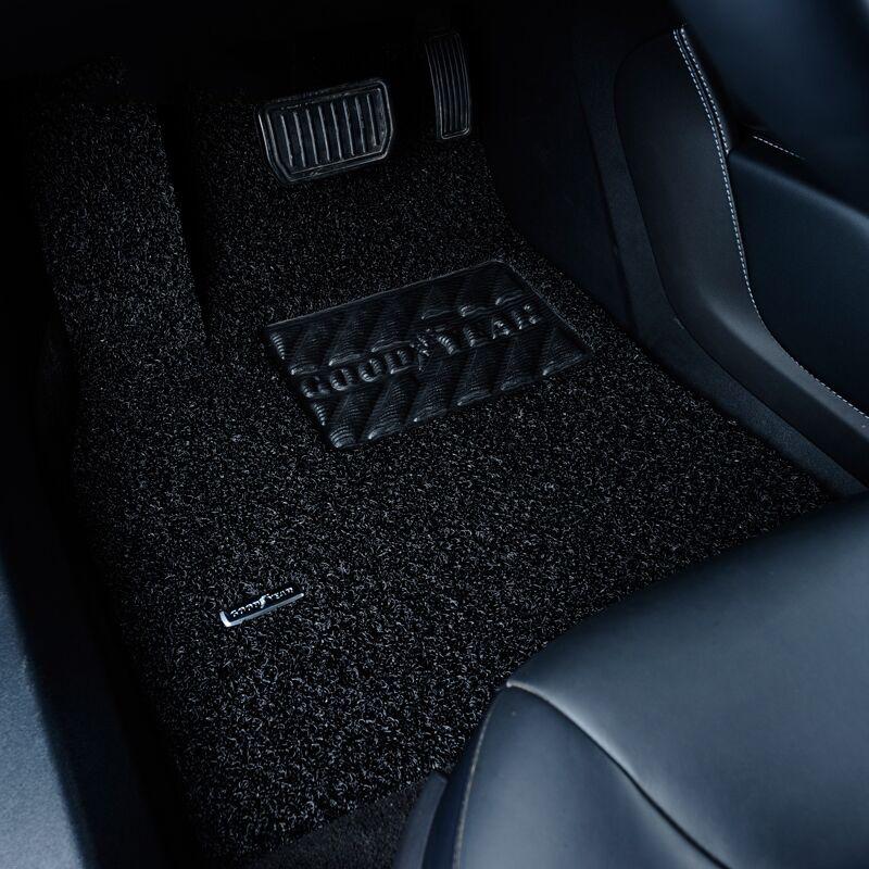 固特异 黑色丝圈汽车脚垫