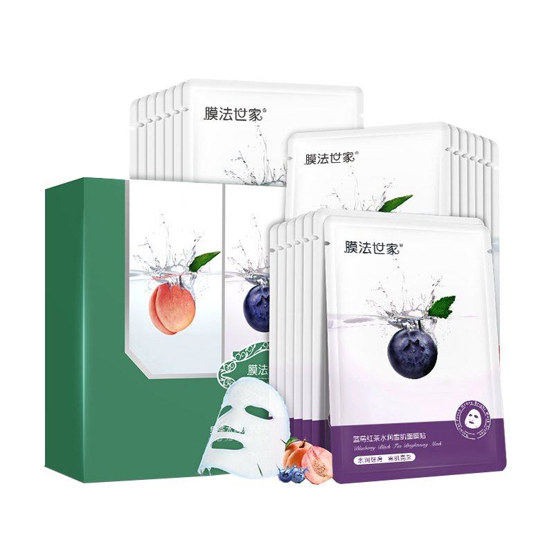 膜法世家 果茶水润亮肤面膜