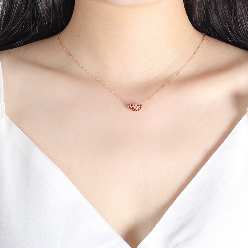 N&T八九不离十锁骨项链