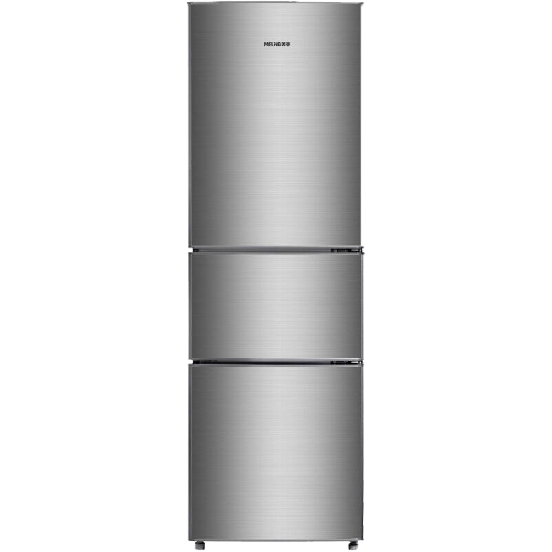 美菱 节能静音三门冰箱