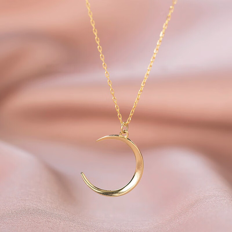 十六月缘 925纯银月亮项链