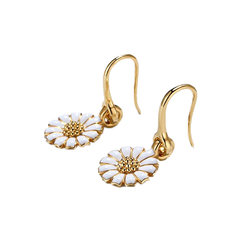 T400 小雏菊银耳环