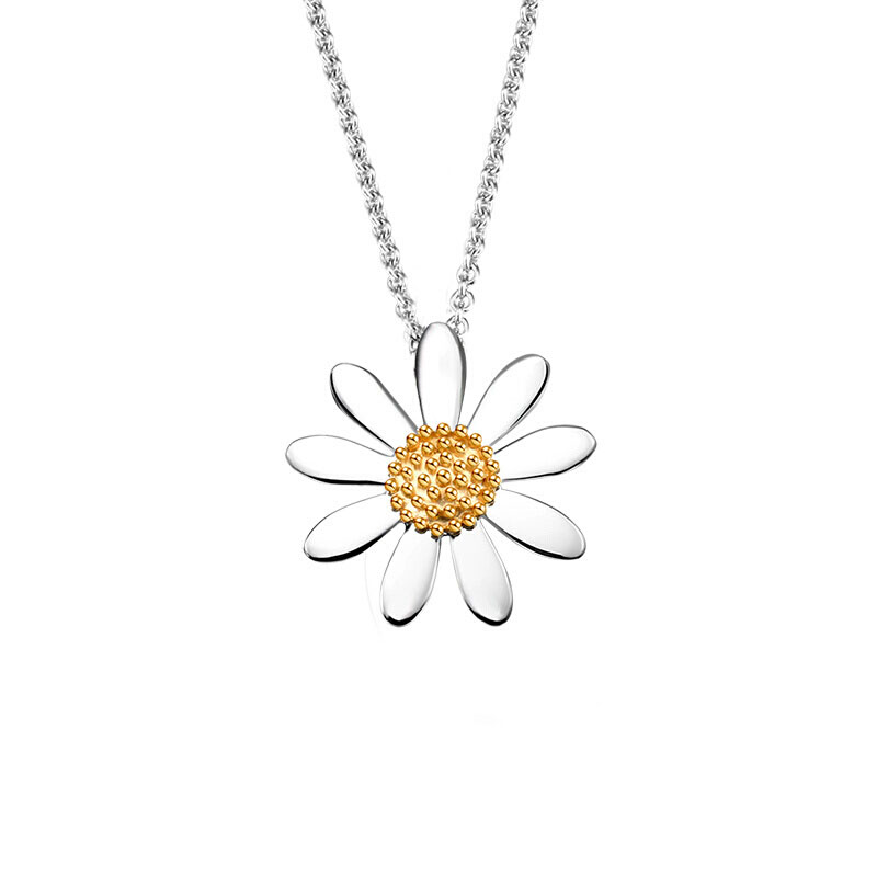 DAISY复古小雏菊银项链