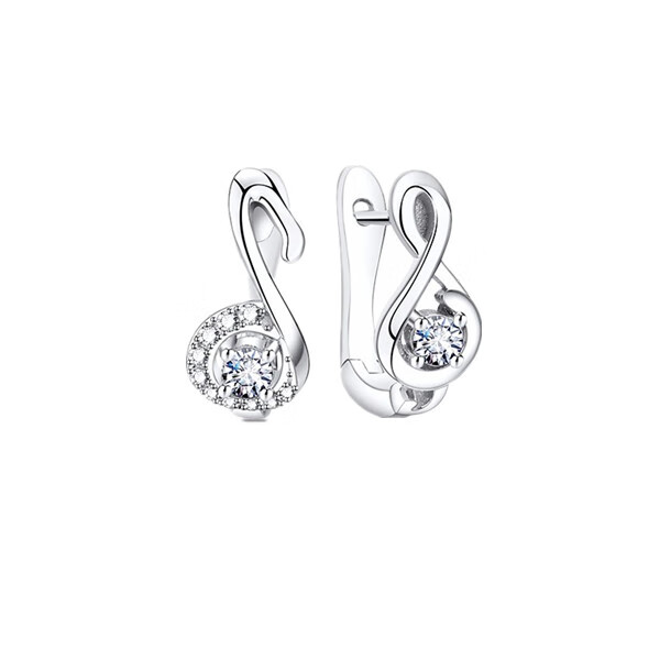 Mymiss 925银音符耳钉