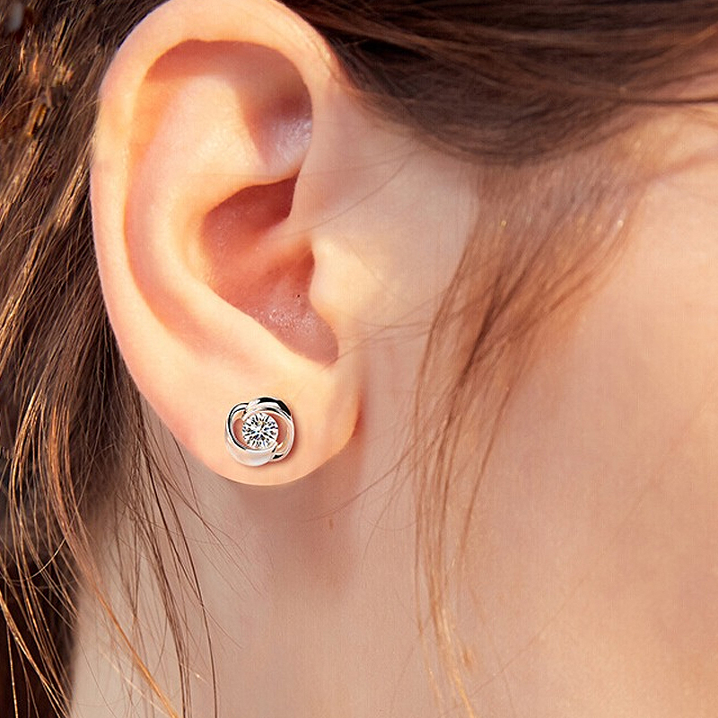 卡蒂罗玫瑰花耳钉