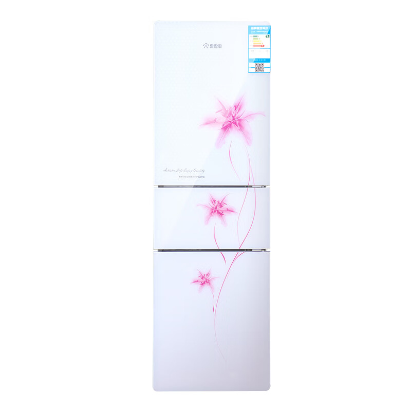 香雪海 彩晶玻璃面板冰箱