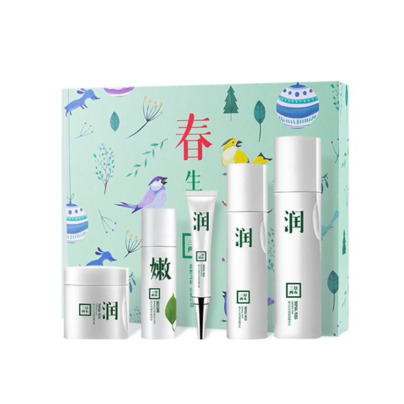 三草两木 百合补水护肤品套装