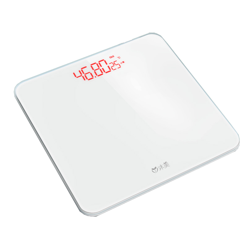 沐美钢化玻璃面板电子秤