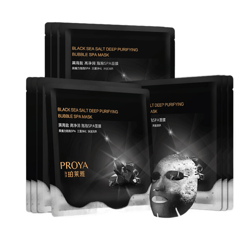 珀莱雅补水黑海盐泡泡SPA面膜