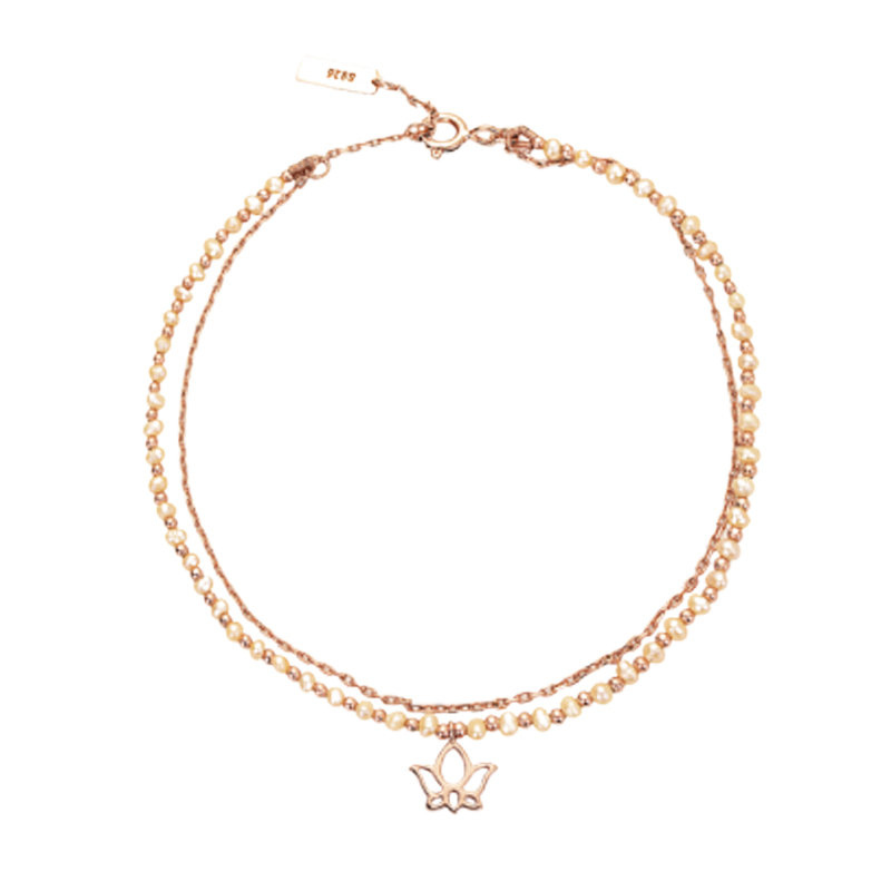 故宫 925银镀玫瑰金手链