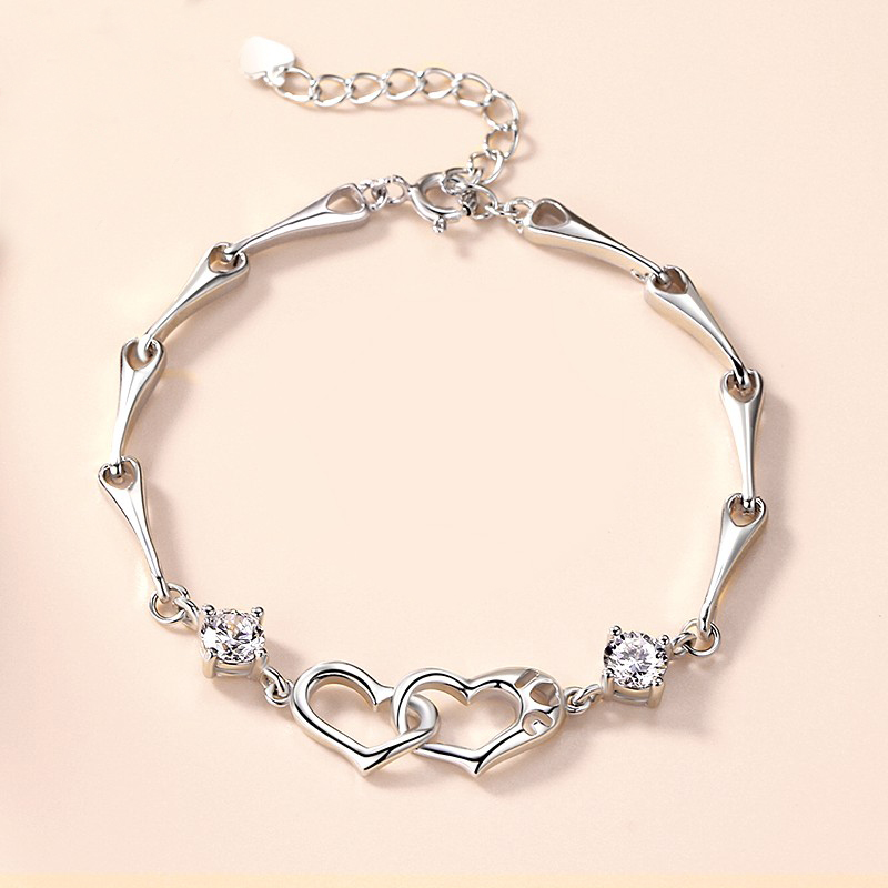 I&U 爱情双心手链