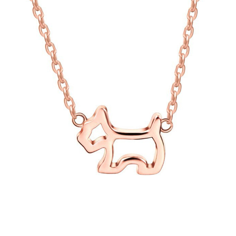 AGATHA 镂空小狗项链