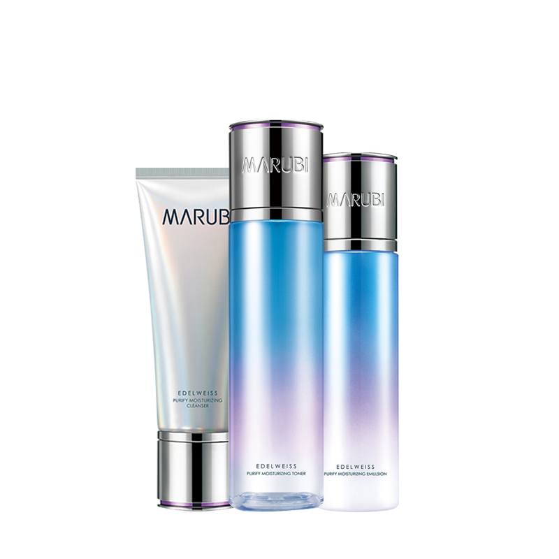 丸美 雪绒花纯净保湿套装