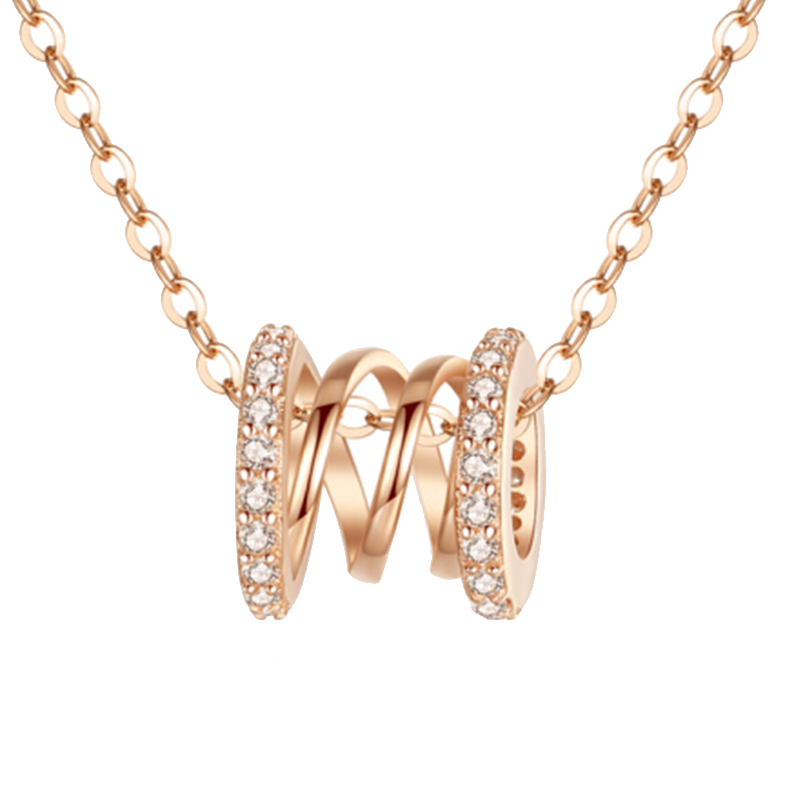 vana小蛮腰纯银项链女