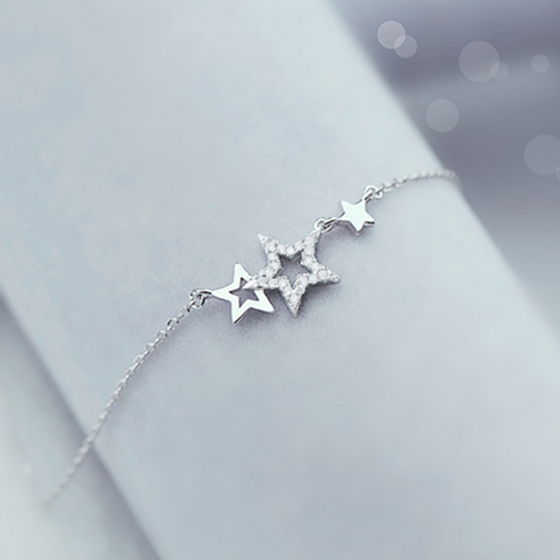 缔晶 个性甜美星星款纯银项链