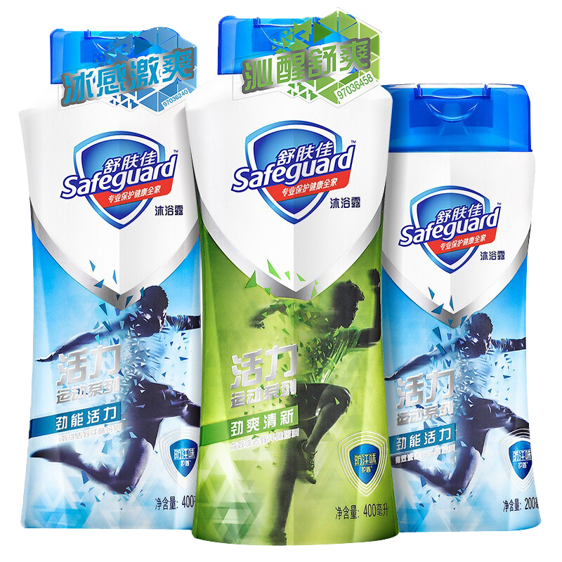 舒肤佳 男士清爽沐浴露套装