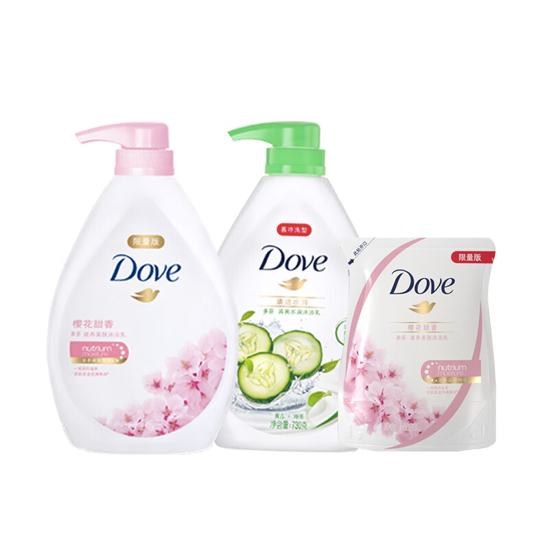 多芬 樱花清透套装 沐浴露