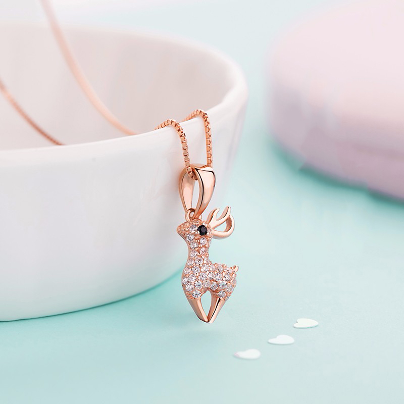 花影 森系鹿角颈链