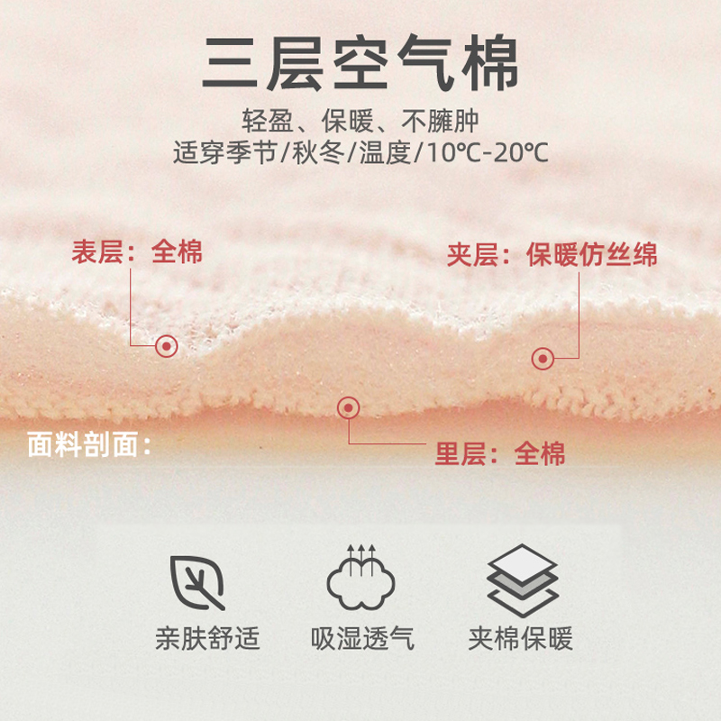 Home time spring and autumn hot selling warm confinement clothes air cotton pregnant women's pajamas Pure Cotton autumn and winter lactation clothes postpartum home lactation pajamas lactation clothes